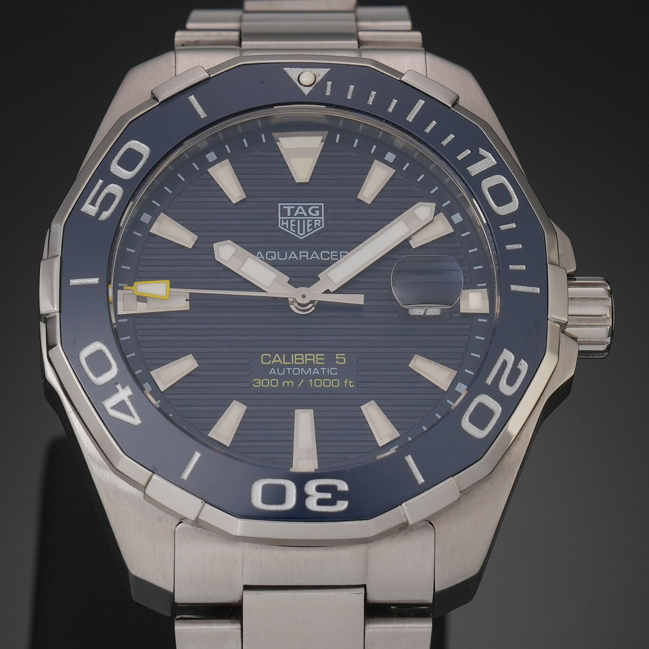 TAG HEUER(USED)태그호이어 아쿠아레이서 스틸 오토 청판 WAY201B